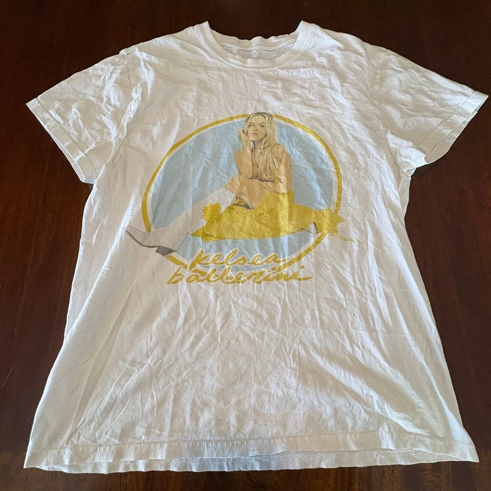 Kelsea Ballerini Shirt White Country Pop Tour Graphic Tee Women's Small